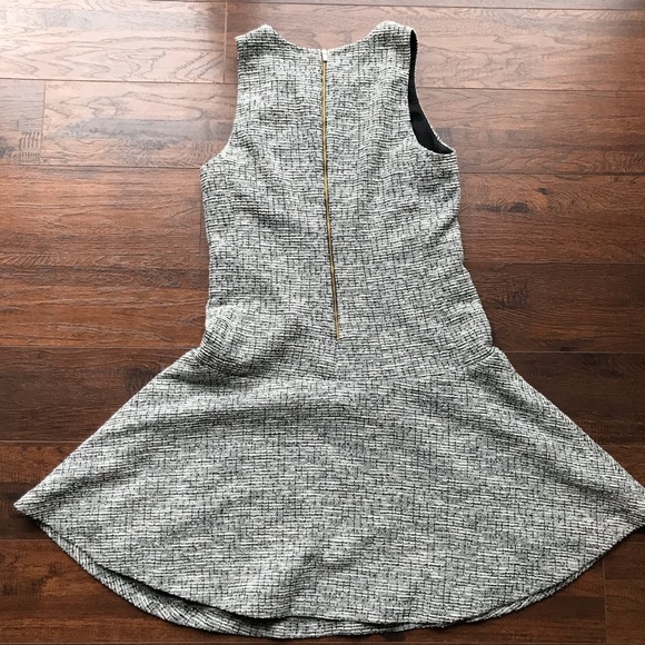 Tweed drop-waist twirl skirt dress - Picture 4 of 5